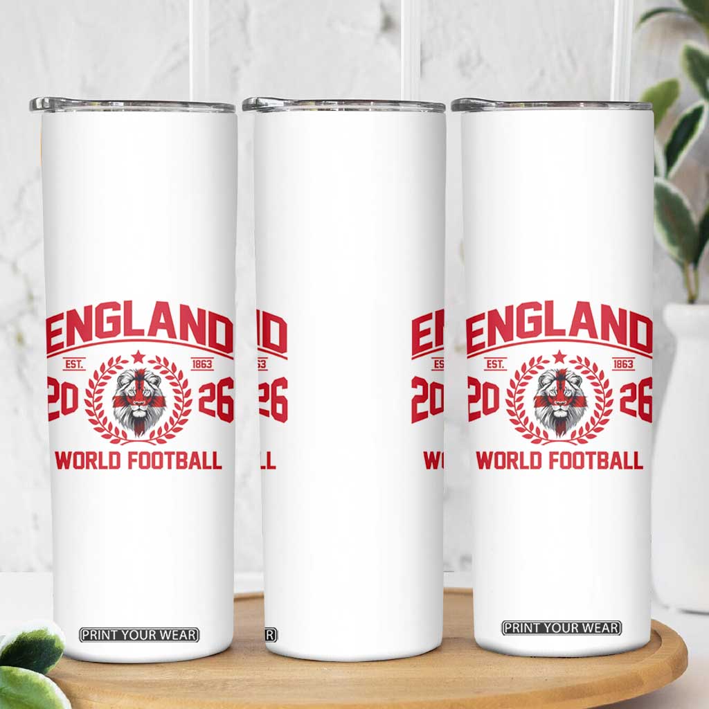 England Football Flag Skinny Tumbler Lion St George Cross Soccer Fan Patriotic TS14 Print Your Wear