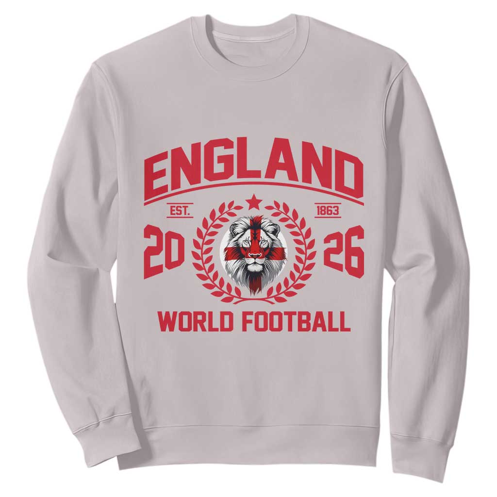 England Football Flag Sweatshirt Lion St George Cross Soccer Fan Patriotic