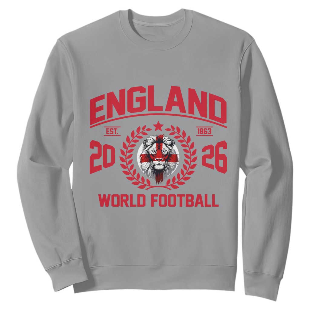 England Football Flag Sweatshirt Lion St George Cross Soccer Fan Patriotic