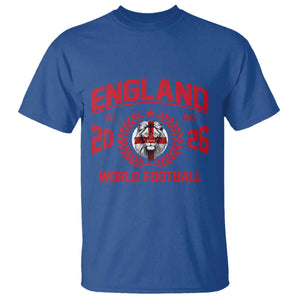 England Football Flag T Shirt Lion St George Cross Soccer Fan Patriotic