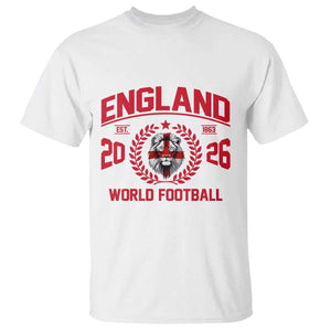 England Football Flag T Shirt Lion St George Cross Soccer Fan Patriotic