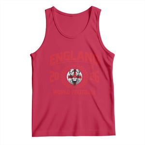 England Football Flag Tank Top Lion St George Cross Soccer Fan Patriotic