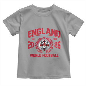 England Football Flag Toddler T Shirt Lion St George Cross Soccer Fan Patriotic