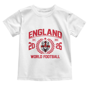 England Football Flag Toddler T Shirt Lion St George Cross Soccer Fan Patriotic