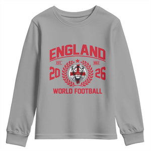 England Football Flag Youth Sweatshirt Lion St George Cross Soccer Fan Patriotic