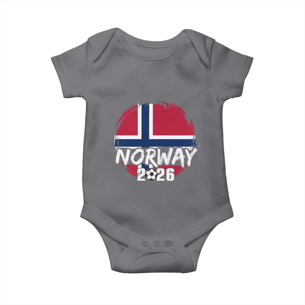 Norway 2026 Soccer Football Fan Norwegian Flag Baby Onesie