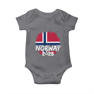 Norway 2026 Soccer Football Fan Norwegian Flag Baby Onesie