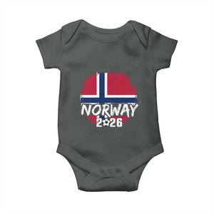 Norway 2026 Soccer Football Fan Norwegian Flag Baby Onesie