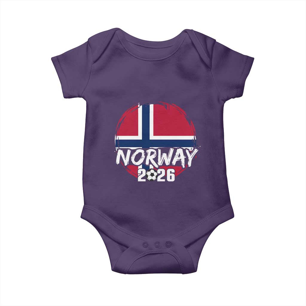 Norway 2026 Soccer Football Fan Norwegian Flag Baby Onesie