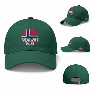 Norway 2026 Soccer Football Fan Norwegian Flag Baseball Cap