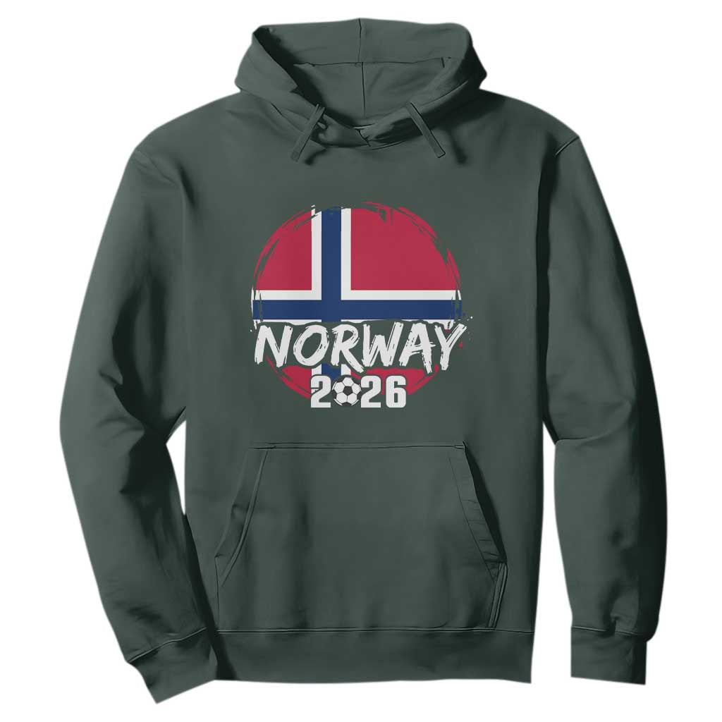 Norway 2026 Soccer Football Fan Norwegian Flag Hoodie