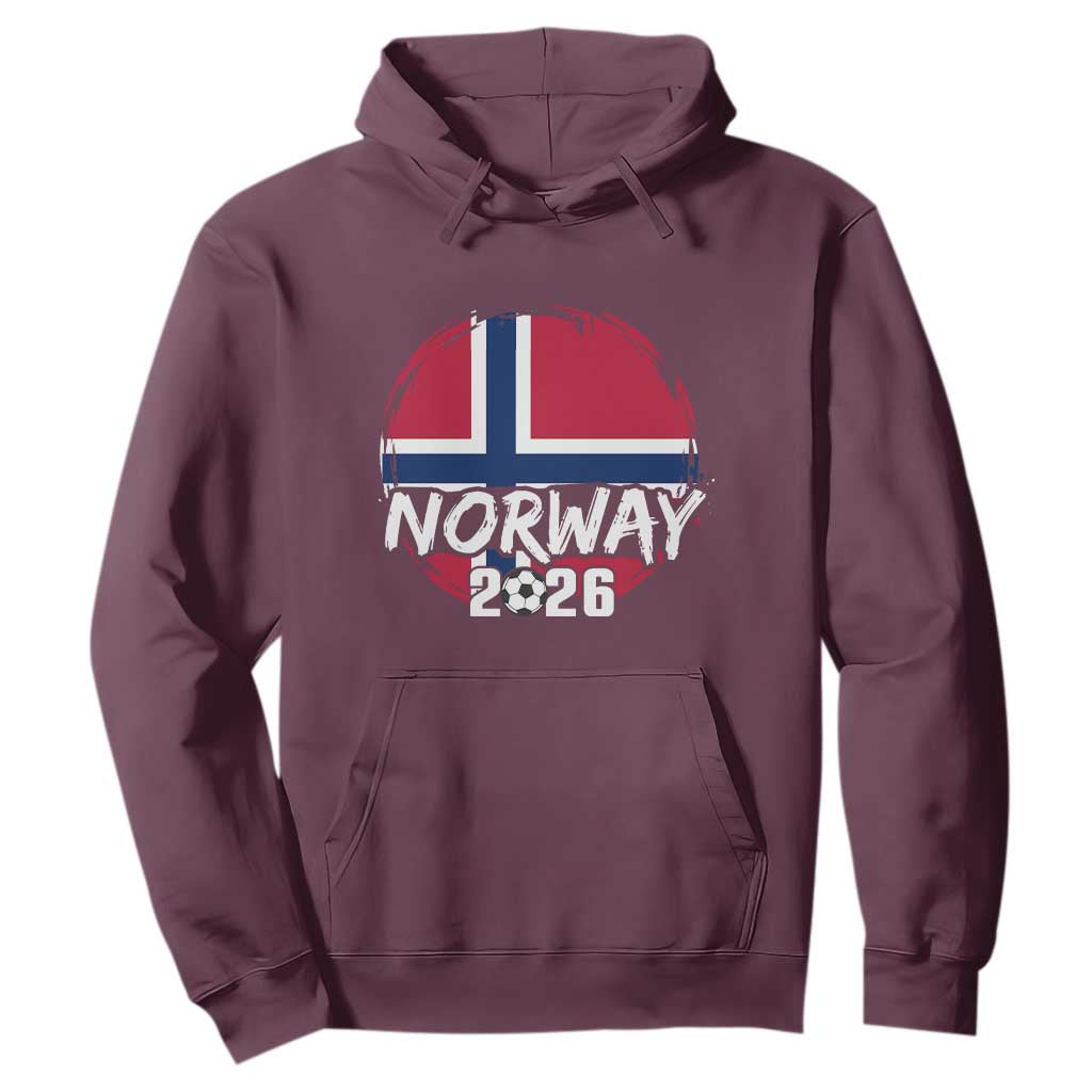 Norway 2026 Soccer Football Fan Norwegian Flag Hoodie