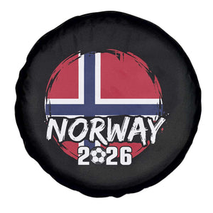 Norway 2026 Soccer Football Fan Norwegian Flag Spare Tire Cover TS14 Print Your Wear