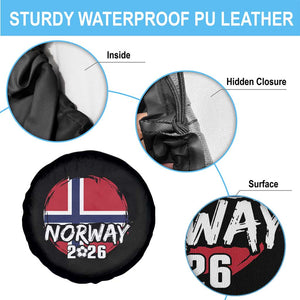 Norway 2026 Soccer Football Fan Norwegian Flag Spare Tire Cover TS14 Print Your Wear