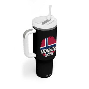Norway 2026 Soccer Football Fan Norwegian Flag Tumbler With Handle TS14 Print Your Wear