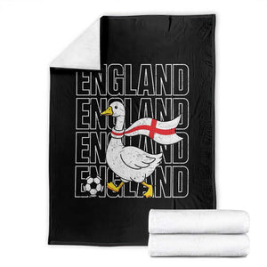 England Soccer Football Throw Blanket Silly Goose England Flag Fan Supporter TS14 Black Print Your Wear