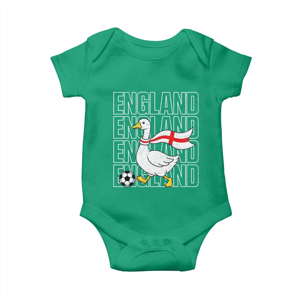 England Soccer Football Baby Onesie Silly Goose England Flag Fan Supporter