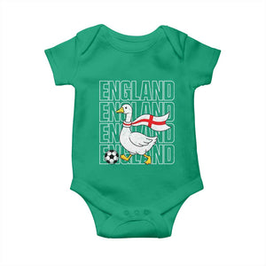 England Soccer Football Baby Onesie Silly Goose England Flag Fan Supporter