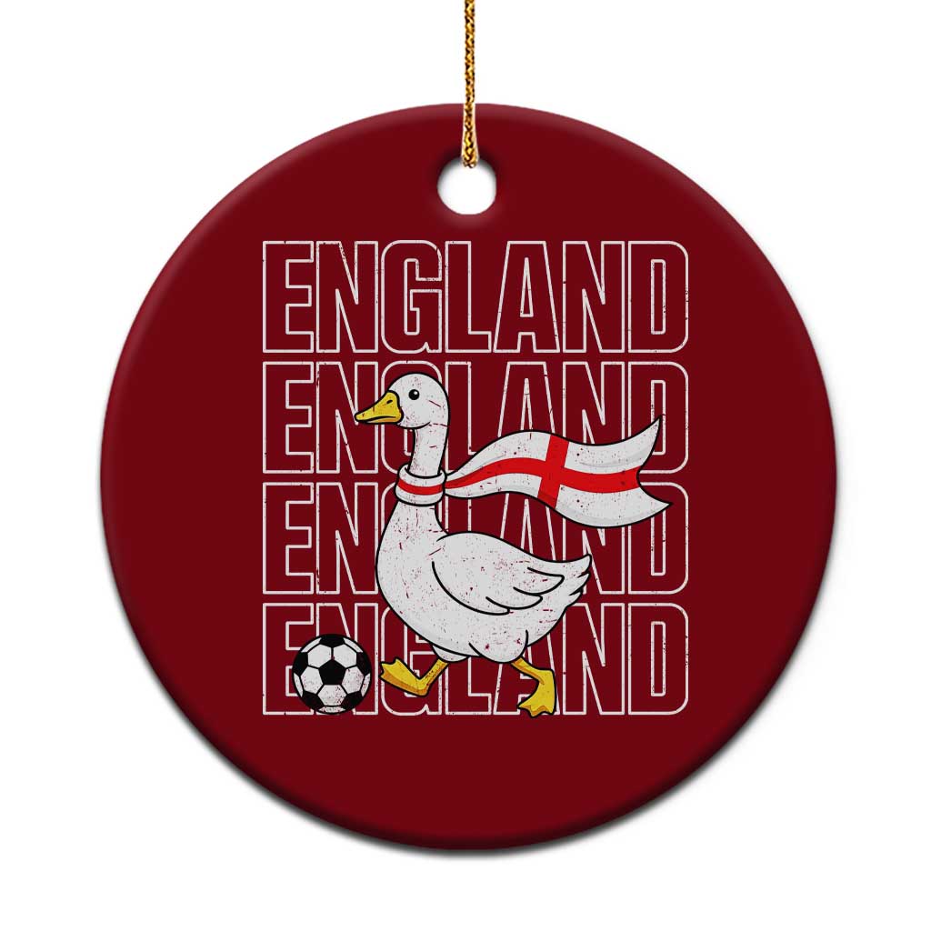 England Soccer Football Ceramic Ornament Silly Goose England Flag Fan Supporter