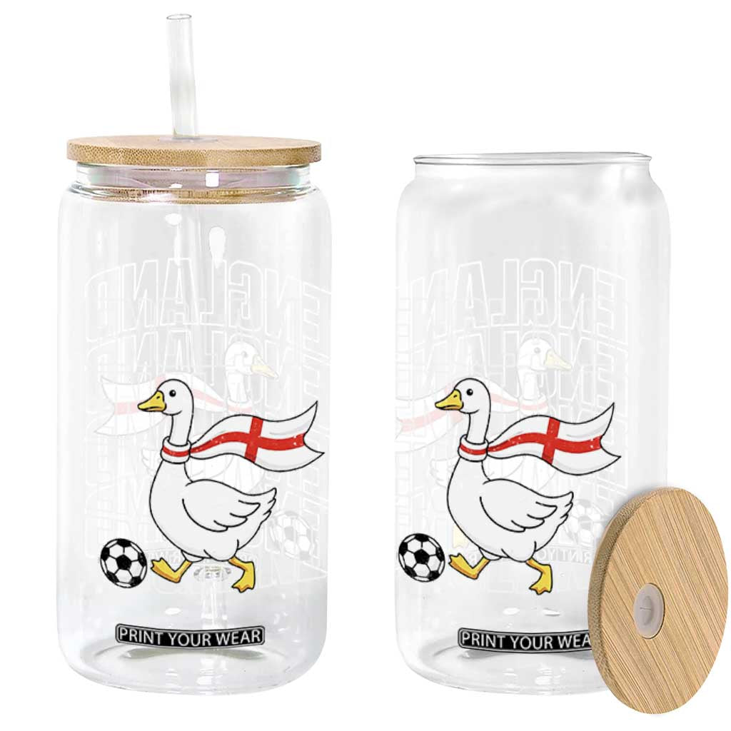 England Soccer Football Glass Can Silly Goose England Flag Fan Supporter TS14 Print Your Wear