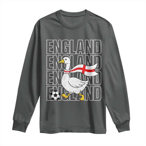 England Soccer Football Long Sleeve Shirt Silly Goose England Flag Fan Supporter