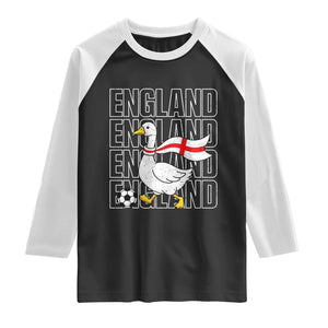 England Soccer Football Raglan Shirt Silly Goose England Flag Fan Supporter
