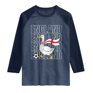 England Soccer Football Raglan Shirt Silly Goose England Flag Fan Supporter