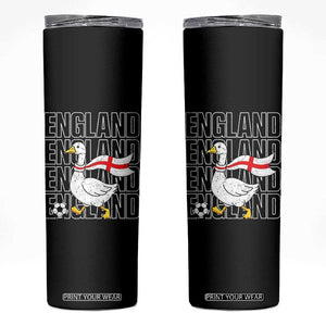 England Soccer Football Skinny Tumbler Silly Goose England Flag Fan Supporter TS14 Black Print Your Wear