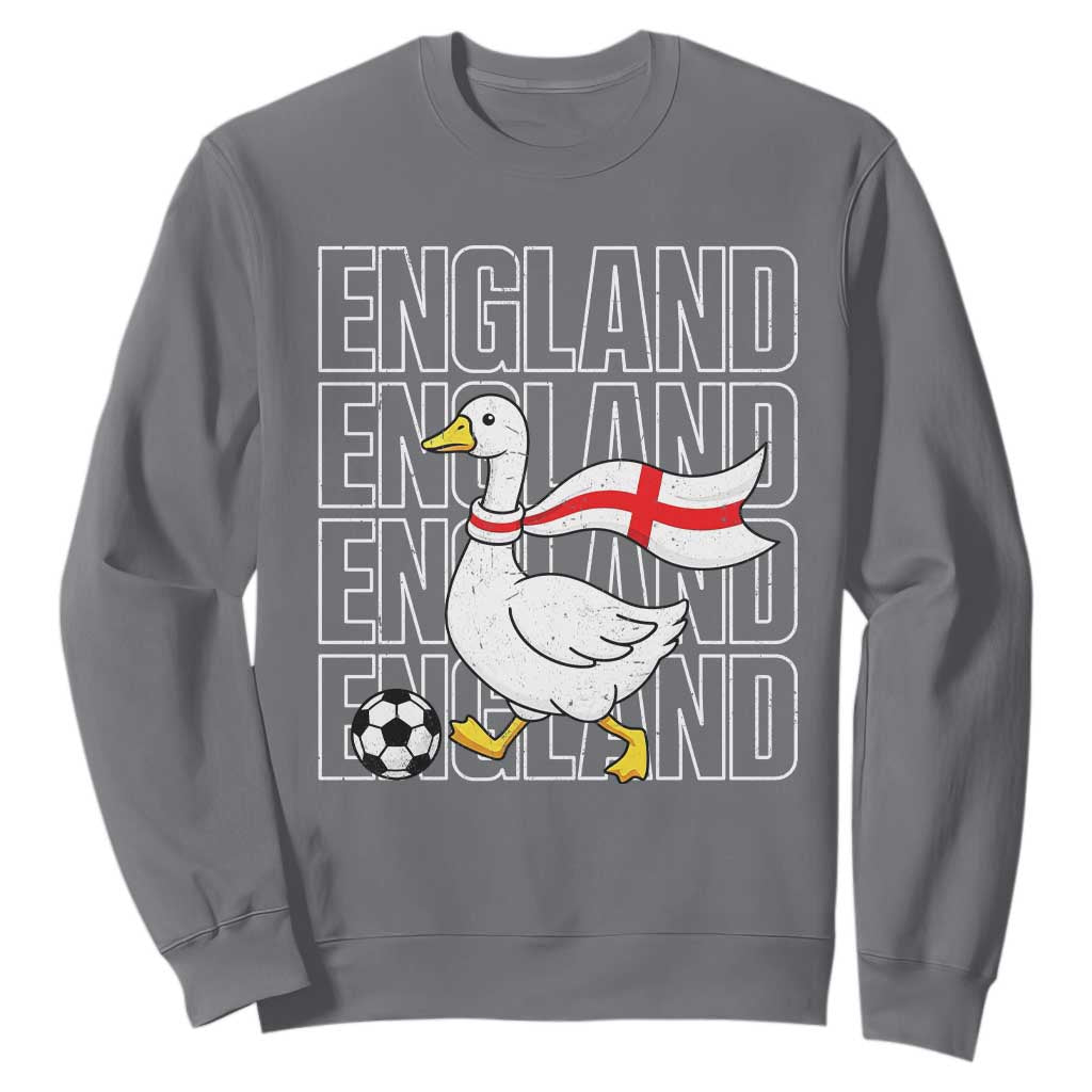 England Soccer Football Sweatshirt Silly Goose England Flag Fan Supporter