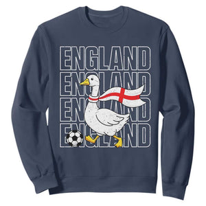 England Soccer Football Sweatshirt Silly Goose England Flag Fan Supporter
