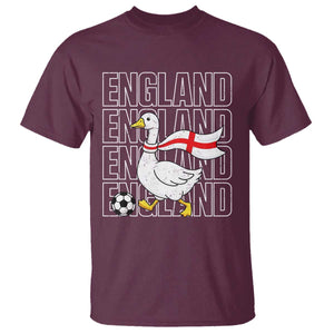 England Soccer Football T Shirt Silly Goose England Flag Fan Supporter
