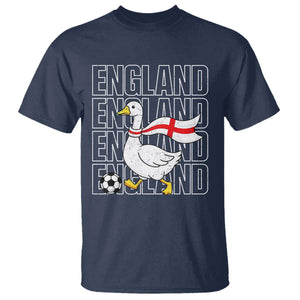 England Soccer Football T Shirt Silly Goose England Flag Fan Supporter