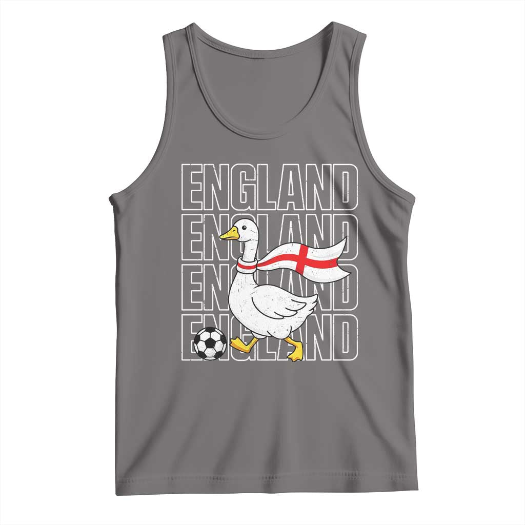 England Soccer Football Tank Top Silly Goose England Flag Fan Supporter