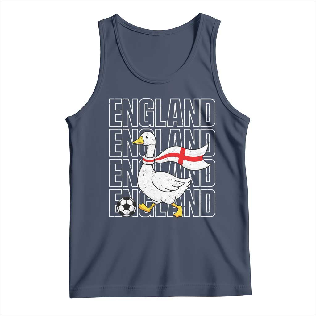 England Soccer Football Tank Top Silly Goose England Flag Fan Supporter