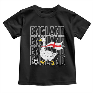 England Soccer Football Toddler T Shirt Silly Goose England Flag Fan Supporter