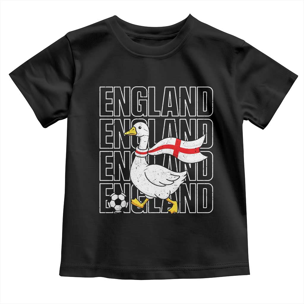 England Soccer Football Toddler T Shirt Silly Goose England Flag Fan Supporter TS14 Black Print Your Wear