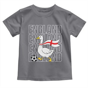 England Soccer Football Toddler T Shirt Silly Goose England Flag Fan Supporter