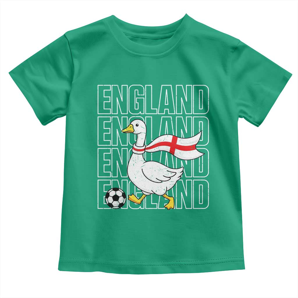 England Soccer Football Toddler T Shirt Silly Goose England Flag Fan Supporter