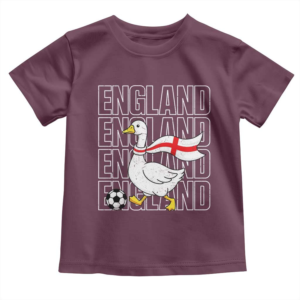 England Soccer Football Toddler T Shirt Silly Goose England Flag Fan Supporter