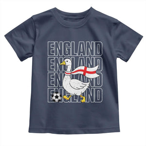 England Soccer Football Toddler T Shirt Silly Goose England Flag Fan Supporter