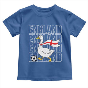 England Soccer Football Toddler T Shirt Silly Goose England Flag Fan Supporter