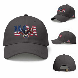 USA Soccer Eagle American Flag Fan Baseball Cap