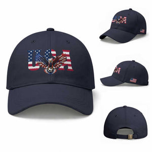 USA Soccer Eagle American Flag Fan Baseball Cap