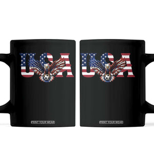 USA Soccer Eagle American Flag Fan Coffee Mug TS14 Black Print Your Wear