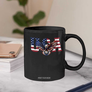 USA Soccer Eagle American Flag Fan Coffee Mug TS14 Print Your Wear