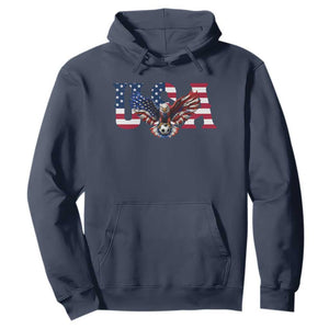 USA Soccer Eagle American Flag Fan Hoodie