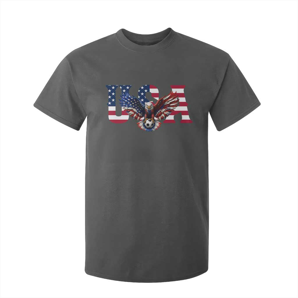 USA Soccer Eagle American Flag Fan T Shirt For Kid