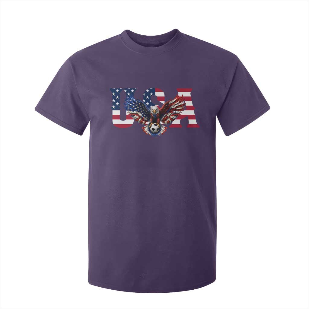 USA Soccer Eagle American Flag Fan T Shirt For Kid