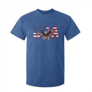 USA Soccer Eagle American Flag Fan T Shirt For Kid