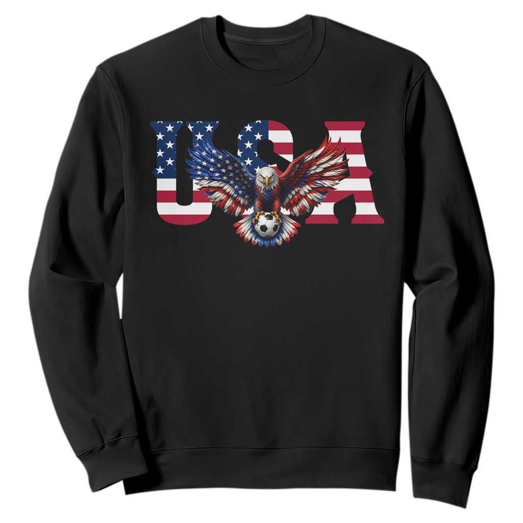 USA Soccer Eagle American Flag Fan Sweatshirt
